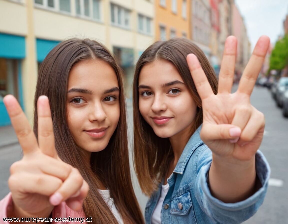 Wird für Selfies und Gruppenfotos genutzt - Drei Finger zeigen Bedeutung Jugendsprache » Was bedeutet das Zeichen