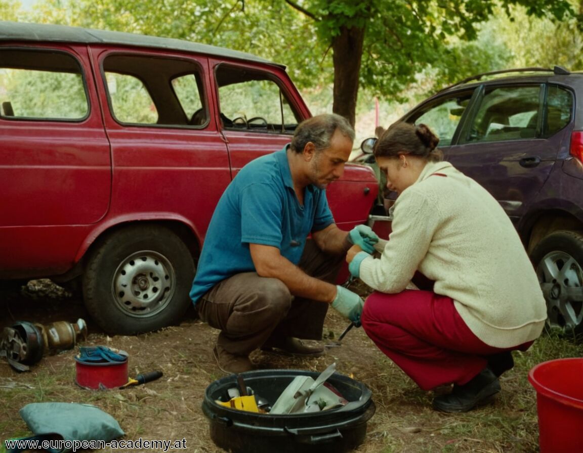 Selbstständige Dienstleistungen wie Autoreparaturen   - Womit verdienen Sinti und Roma ihr Geld » Einblicke in den Alltag
